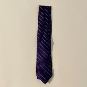 Calvin Klein Purple Striped Tie NWT